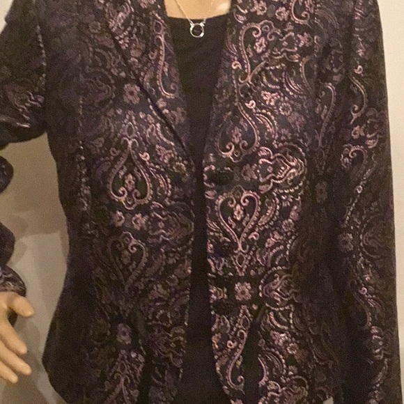 Signature by Robbie Bee Multi Dress Blazer SZ 8 - Picture 4 of 5